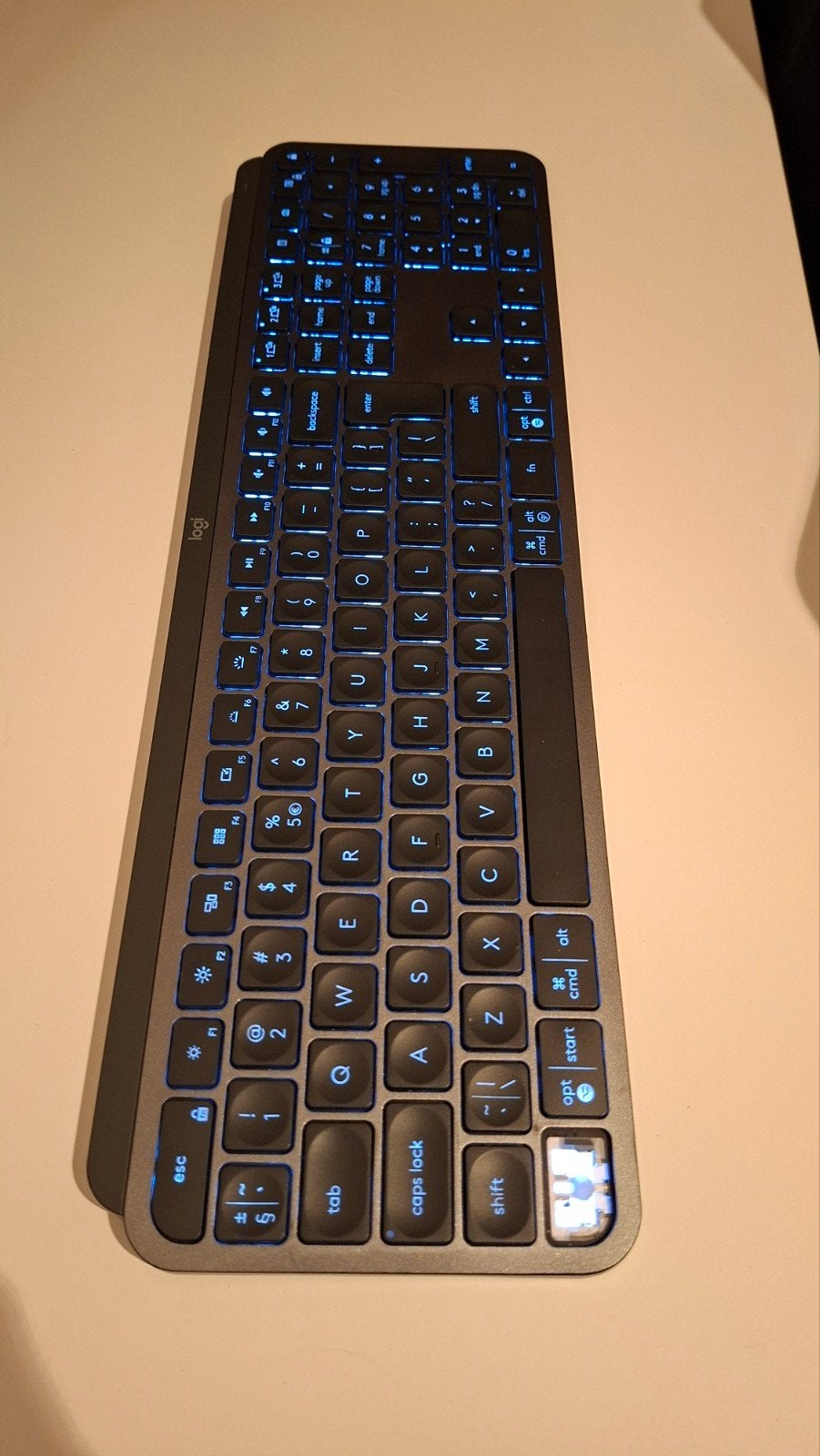 Logitech MX Keys - mist Ctrl toets links onder, Gebruikt, Logitech, Draadloos, Qwerty