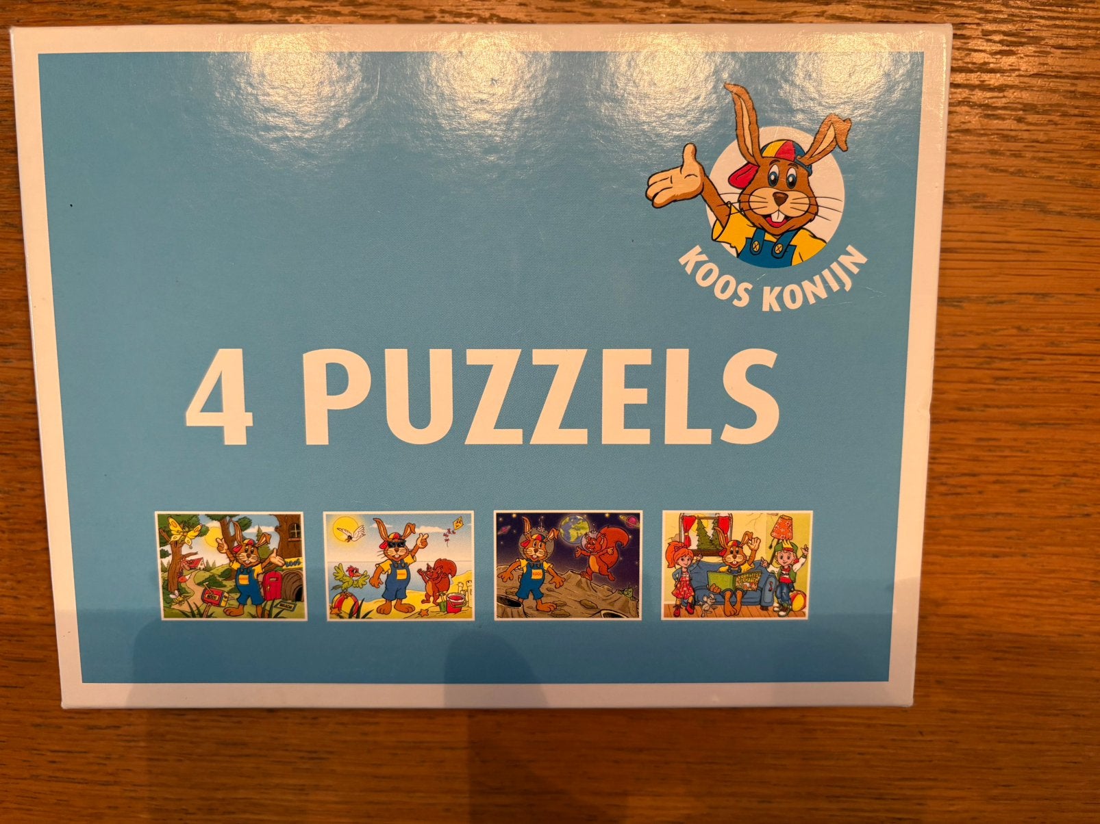 4 puzzels van koos konijn 12, 16, 20 en 24 stukjes, Kinderen en Baby's, Speelgoed | Kinderpuzzels, Ophalen of Verzenden, Zo goed als nieuw