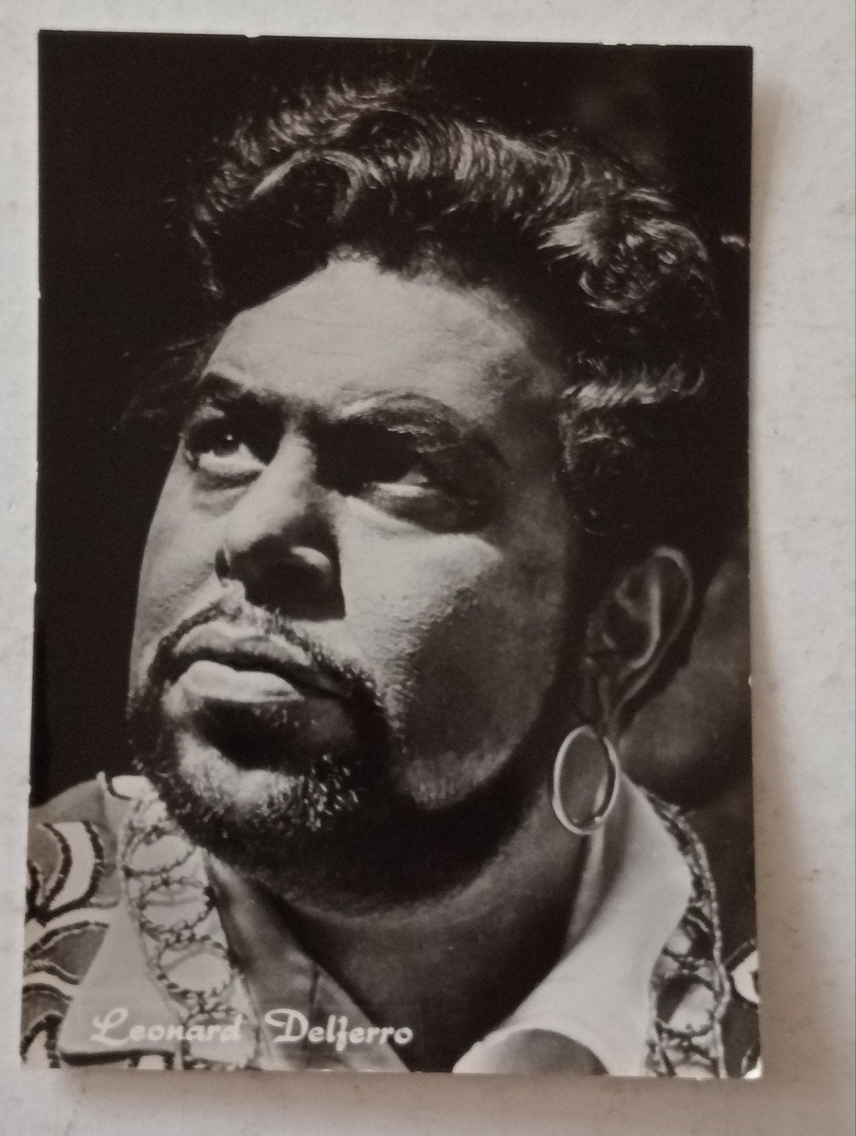 Leonard Delferro 1973 persfoto 'muzikale cocktail', Ophalen of Verzenden, 1960 tot 1980, Zo goed als nieuw, Overige onderwerpen