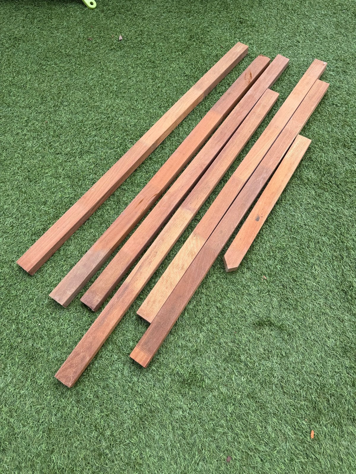 Padoek planken en bangkirai liggers voor terras of vlonder, Ophalen, Planken, Nieuw, Hardhout