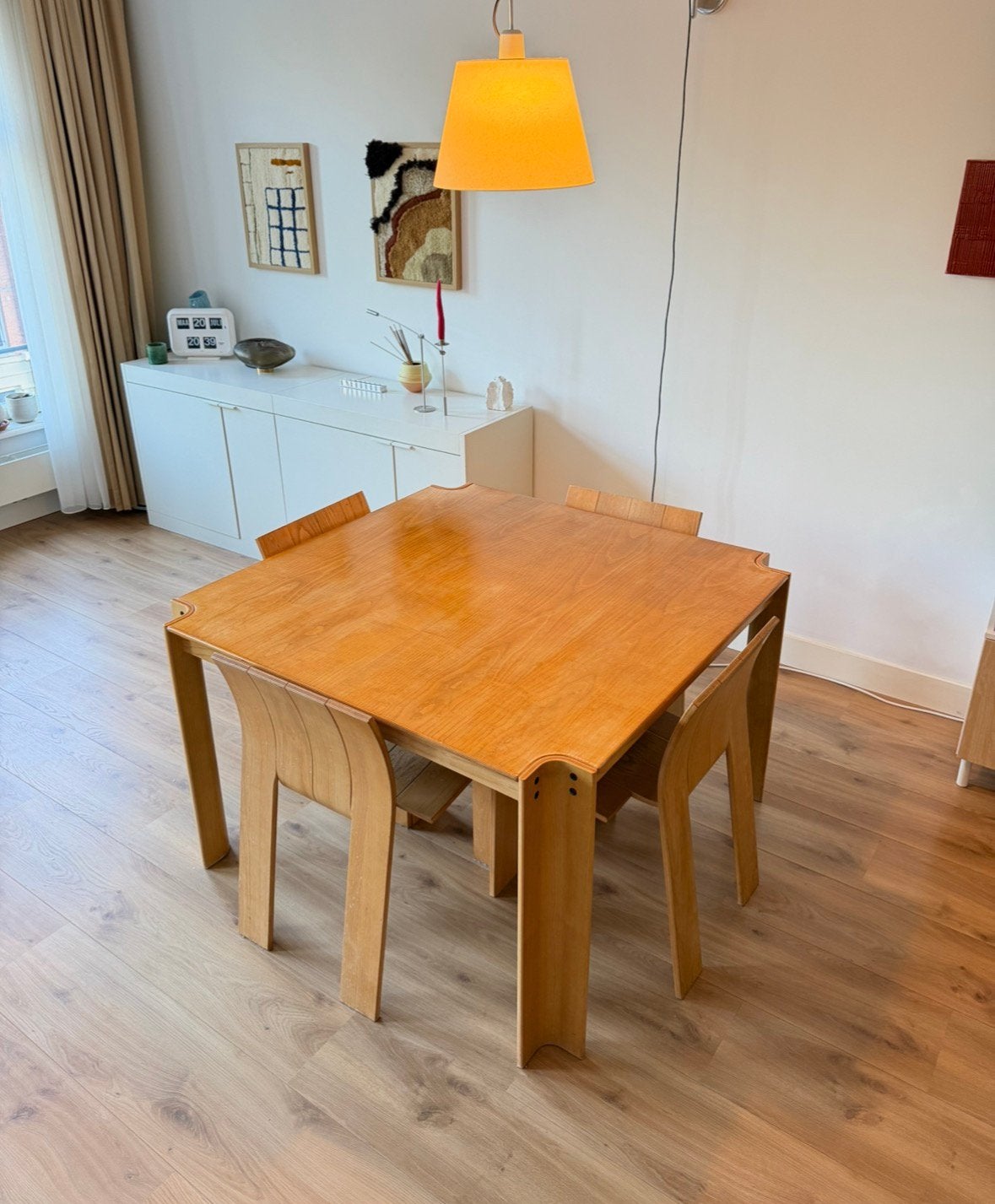 Gijs Bakker Dining Set, Ophalen, Gebruikt, Vier personen, Vierkant