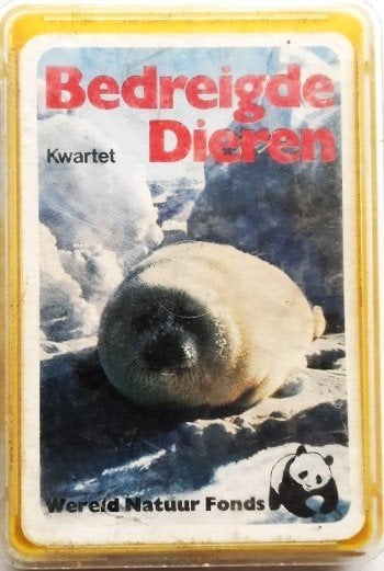 Vintage WNF Bedreigde Dieren Kwartet (Jaren 70/80)  Compleet, Ophalen of Verzenden, Gebruikt, Kwartet(ten)