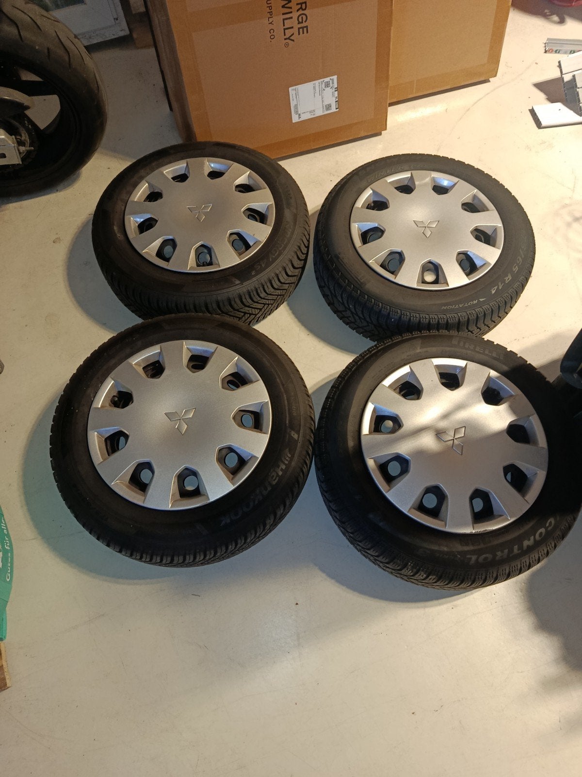 175/65 R14 set banden met velgen, Auto-onderdelen, Banden en Velgen, Ophalen, 14 inch, 175 mm, Nieuw
