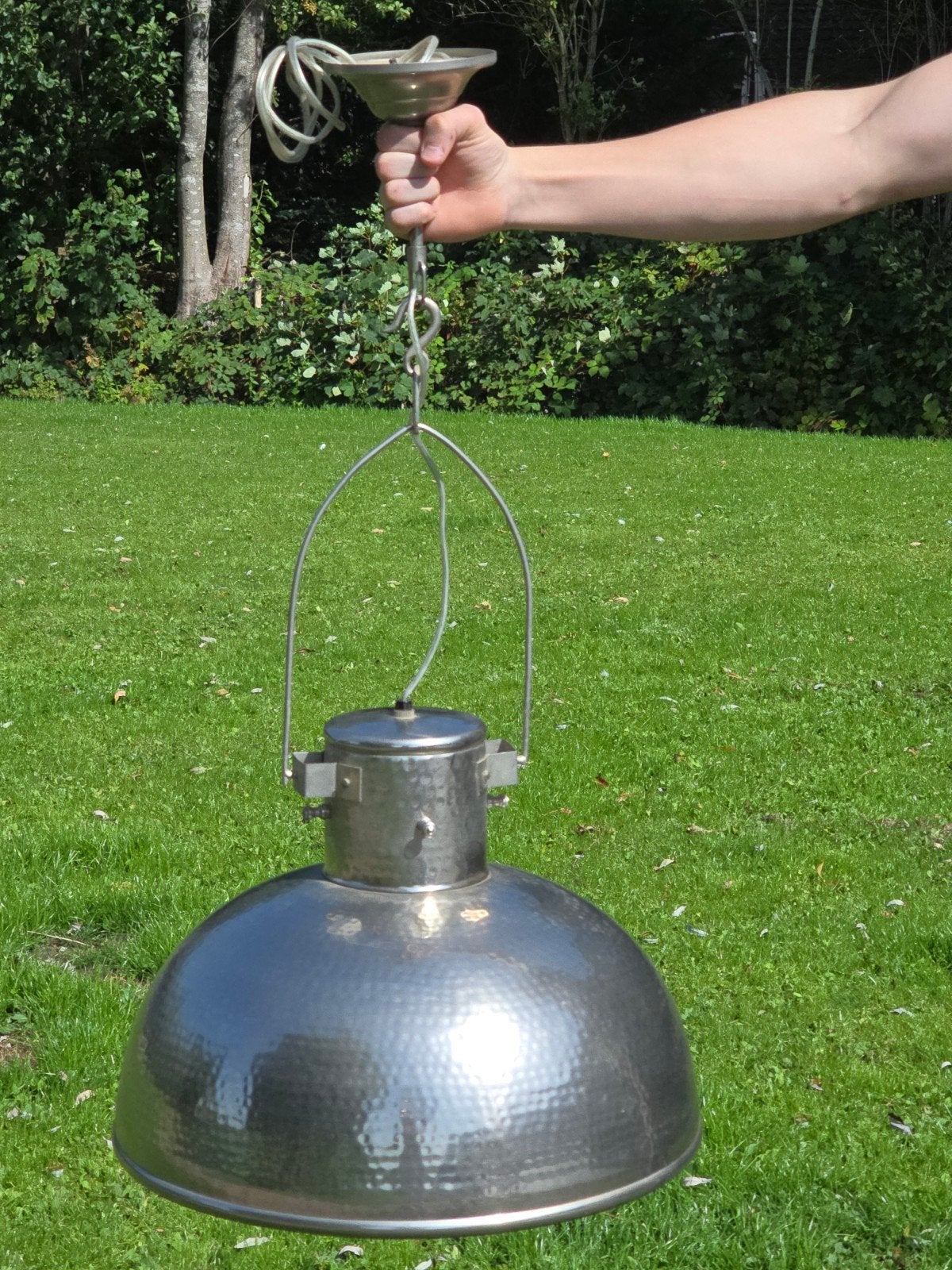 Prachtige metalen lamp van zware kwaliteit, Ophalen of Verzenden, Zo goed als nieuw, Metaal