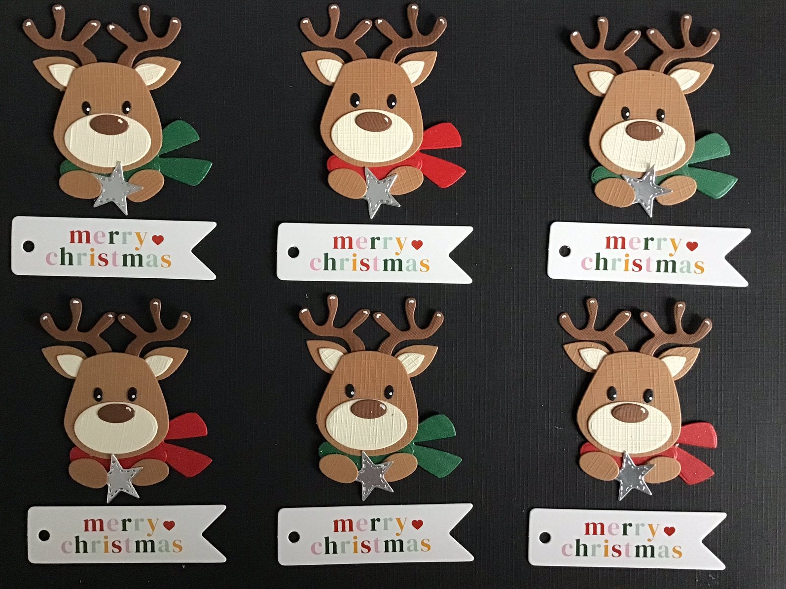 Stansjes rendier met label uitzoeken, Verzenden, Nieuw, Kerst, Overige typen