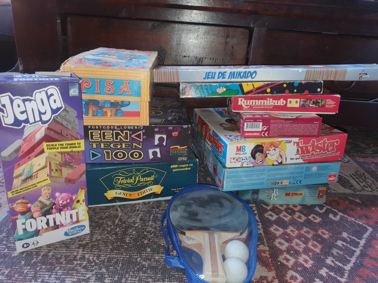 Spelletjes diverse gratis voor een goed doel, Ophalen