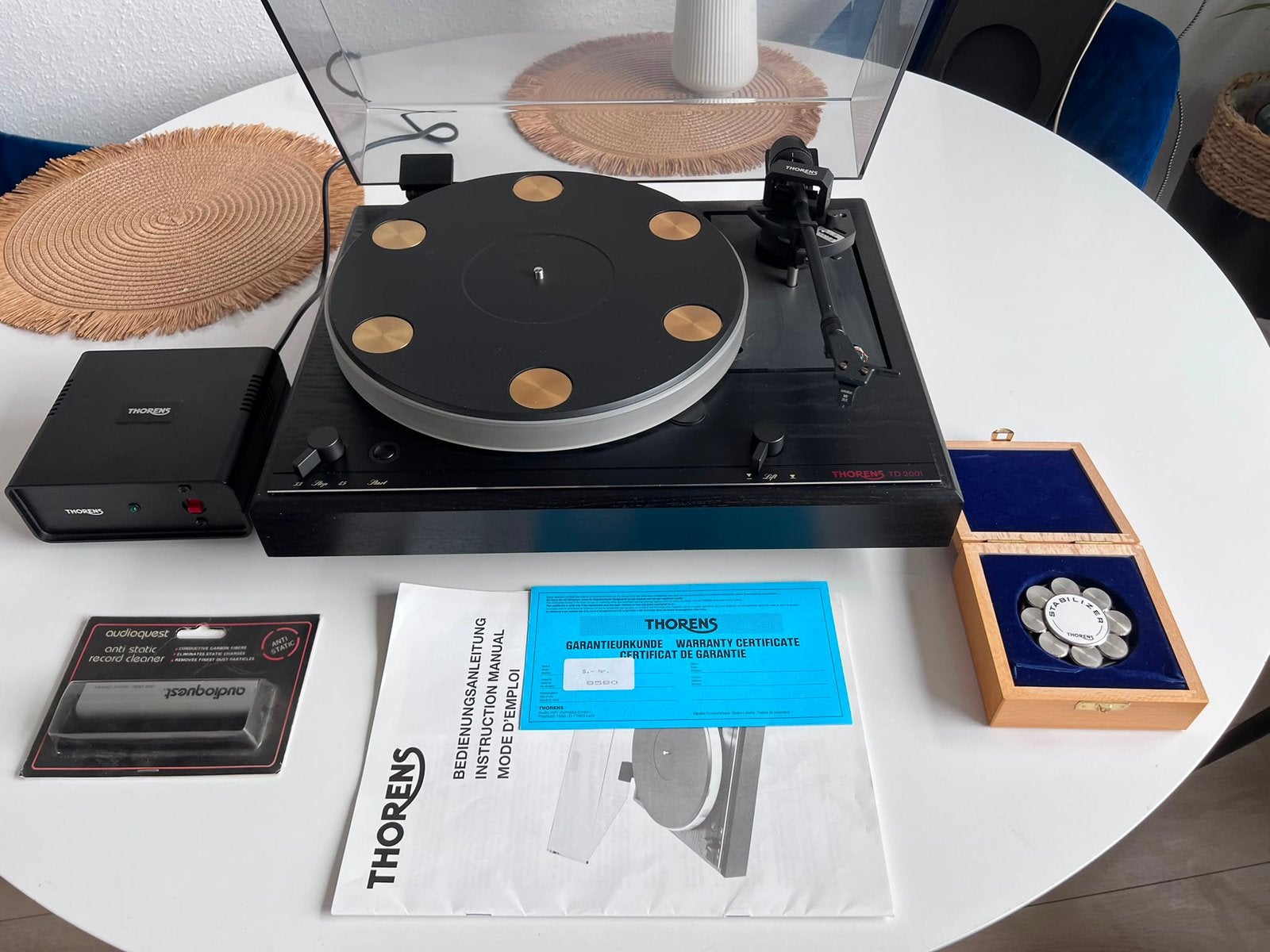 Thorens TD 2001 platenspeler  met Ortofon MC 25 E, Ophalen of Verzenden, Refurbished, Thorens
