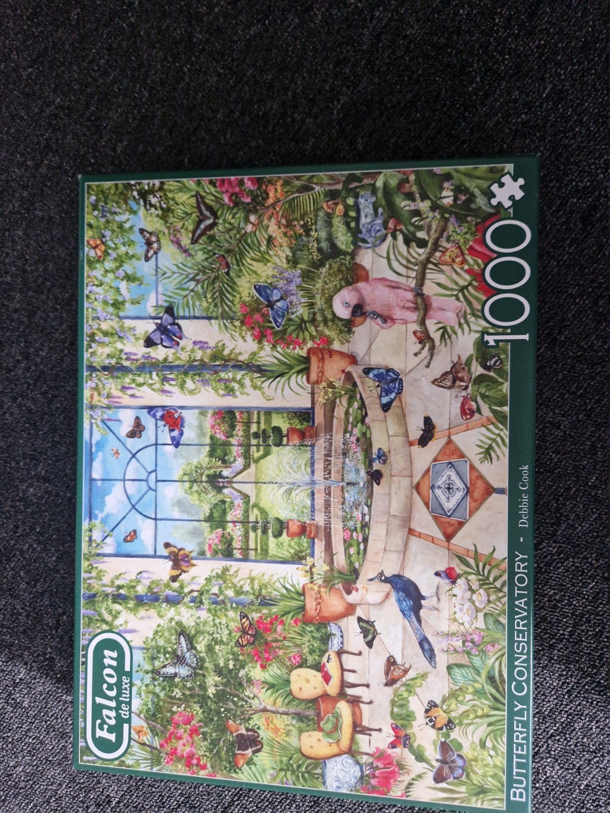 Falcon de luxe Legpuzzel Butterfly Conservatory 1000 stukjes, Ophalen of Verzenden
