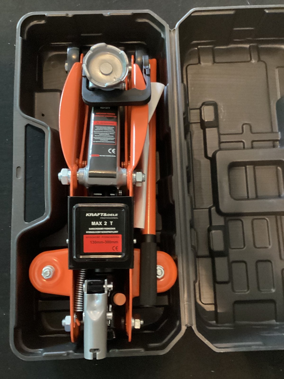Kraft&Dele garage krik 2 ton hydraulisch in een koffer, Ophalen of Verzenden, Nieuw, Hydraulisch, Garagekrik