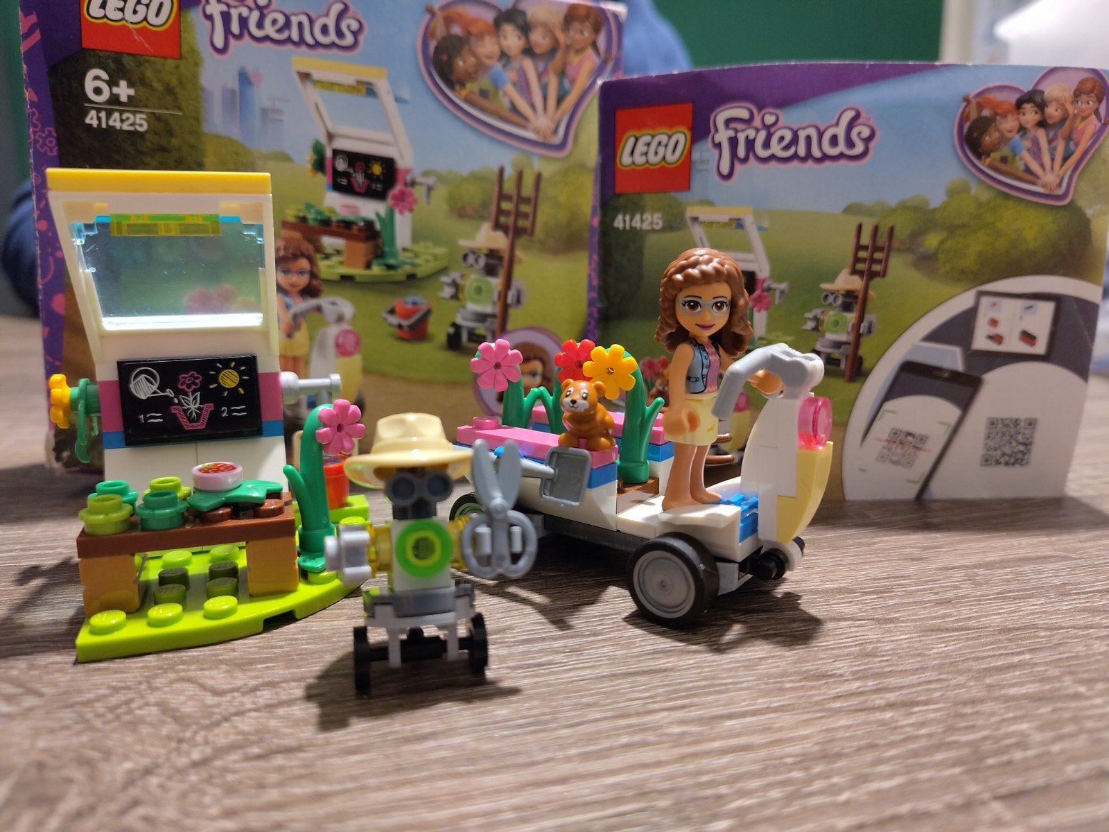 Lego Friends Olivia's Bloemenkar 41425 compleet, Lego, Friends, Ophalen of Verzenden, Zo goed als nieuw
