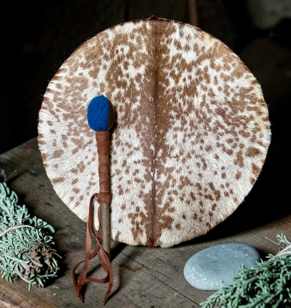 OVERGEDRAGEN Sjamanendrum Nubische Geit 47 cm, Ophalen of Verzenden, Nieuw, Trommel