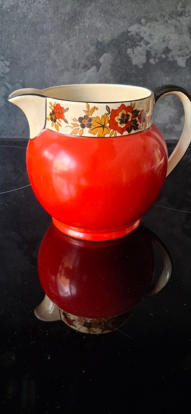 Vintage Wedgwood & Co. England Oranje Bloemen Kan, Antiek en Kunst, Antiek | Porselein, Ophalen