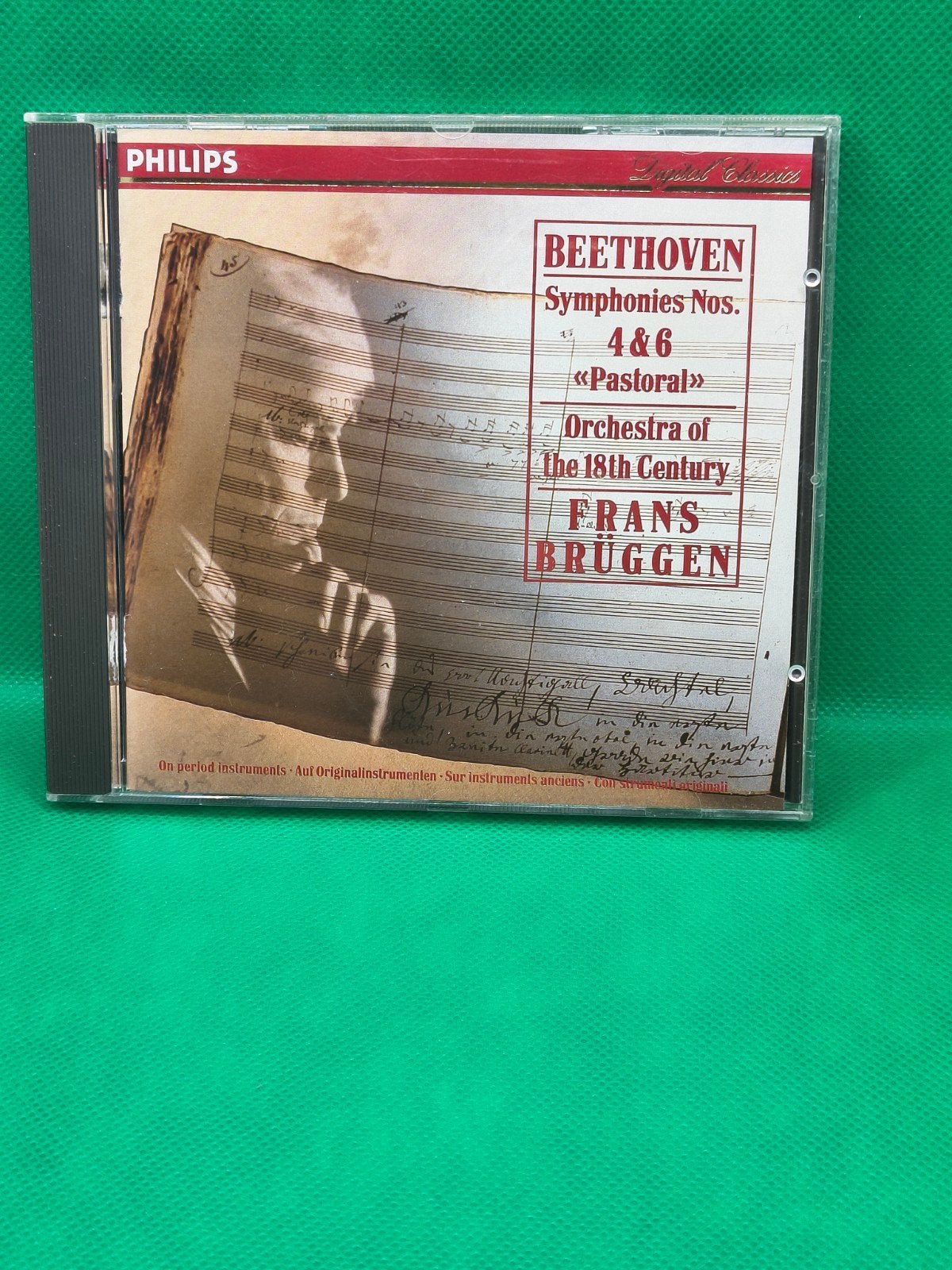 Beethoven symphonien nos 4 and 6 Frans brüggen cd, Ophalen of Verzenden, Classicisme, Zo goed als nieuw