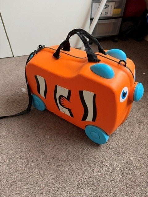Kinder koffer oranje koffer, Gebruikt, Hard kunststof, Minder dan 50 cm, Minder dan 35 cm