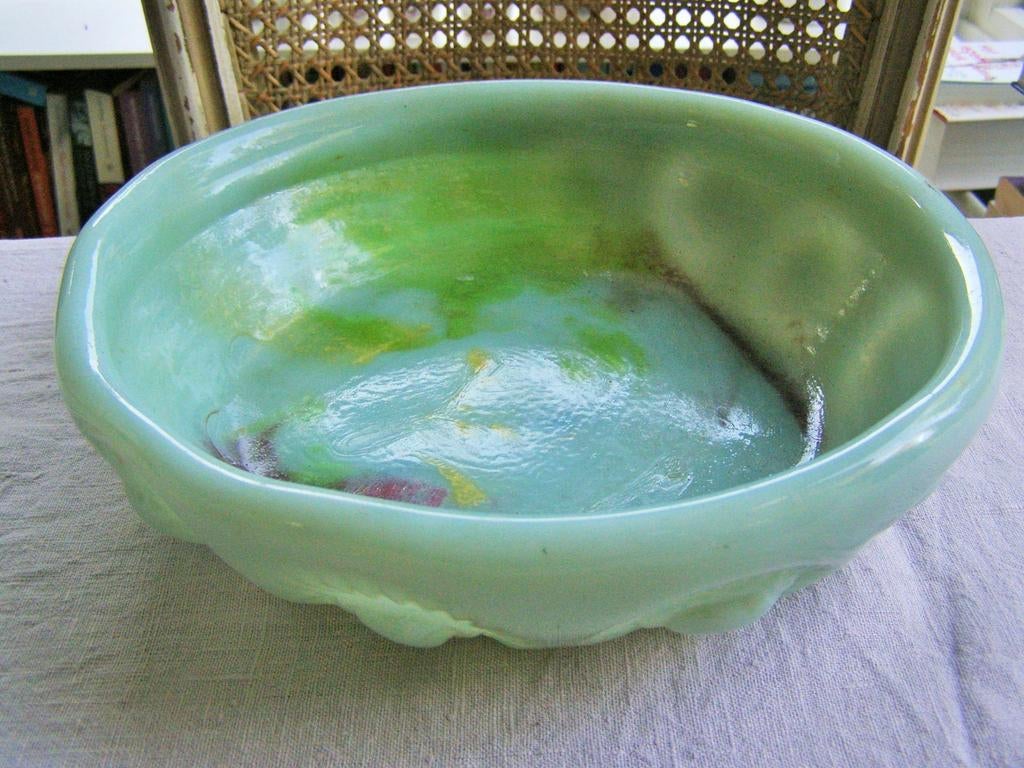 Prachtige opaline schaal, Antiek en Kunst, Ophalen of Verzenden
