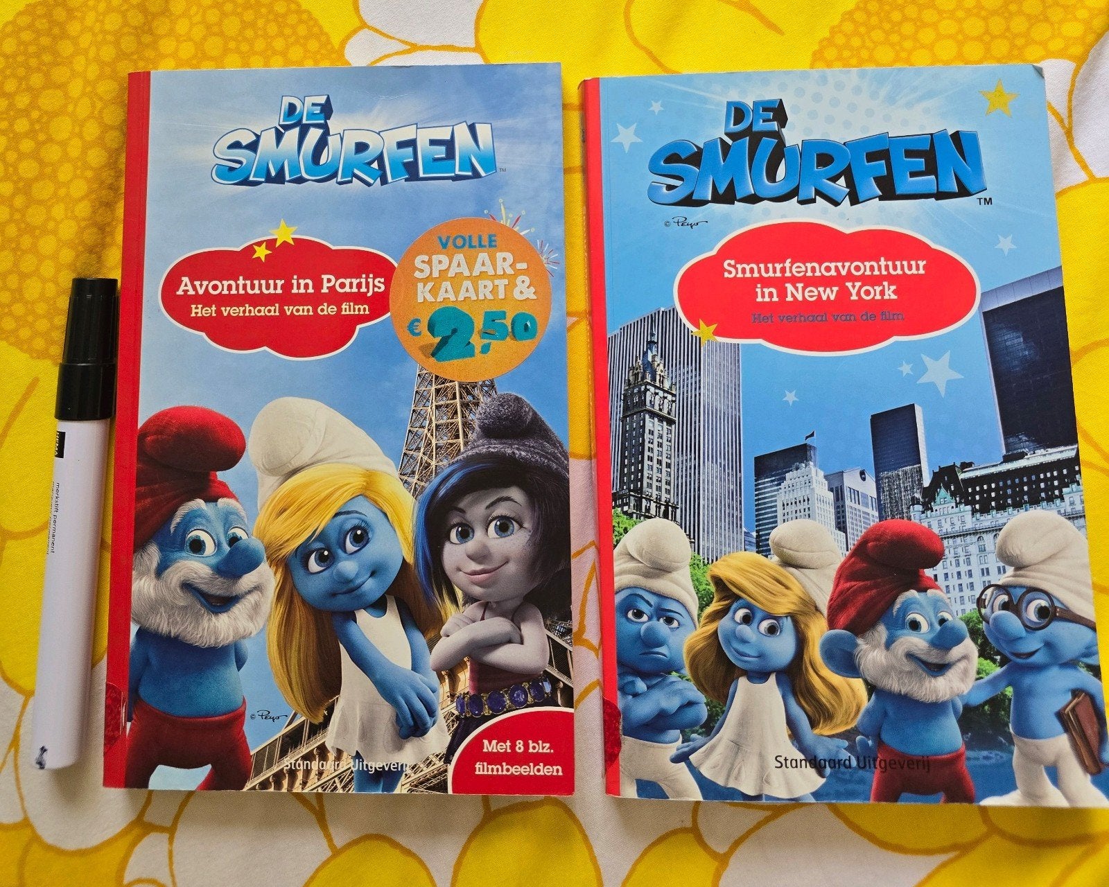 De Smurfen: Avontuur in Parijs & Avontuur in New York, Ophalen of Verzenden, Gelezen, Sprookjes