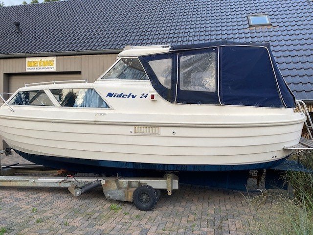 Nidelv 24 kajuitboot, Ophalen, Gebruikt, Diesel, Polyester