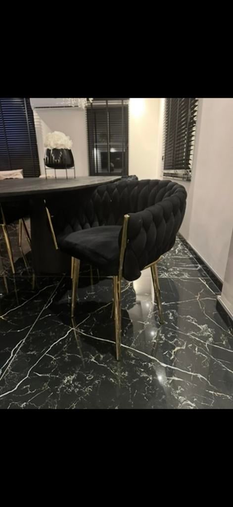 MOET ZSM WEG Stoelen eichholtz richmond goud eetkamerstoelen, Ophalen of Verzenden, Zo goed als nieuw, Overige kleuren, Vijf, Zes of meer stoelen