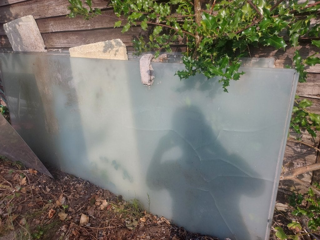 Glasplaten gelaagd 3x, Ophalen, Gebruikt, Minder dan 80 cm, 160 cm of meer