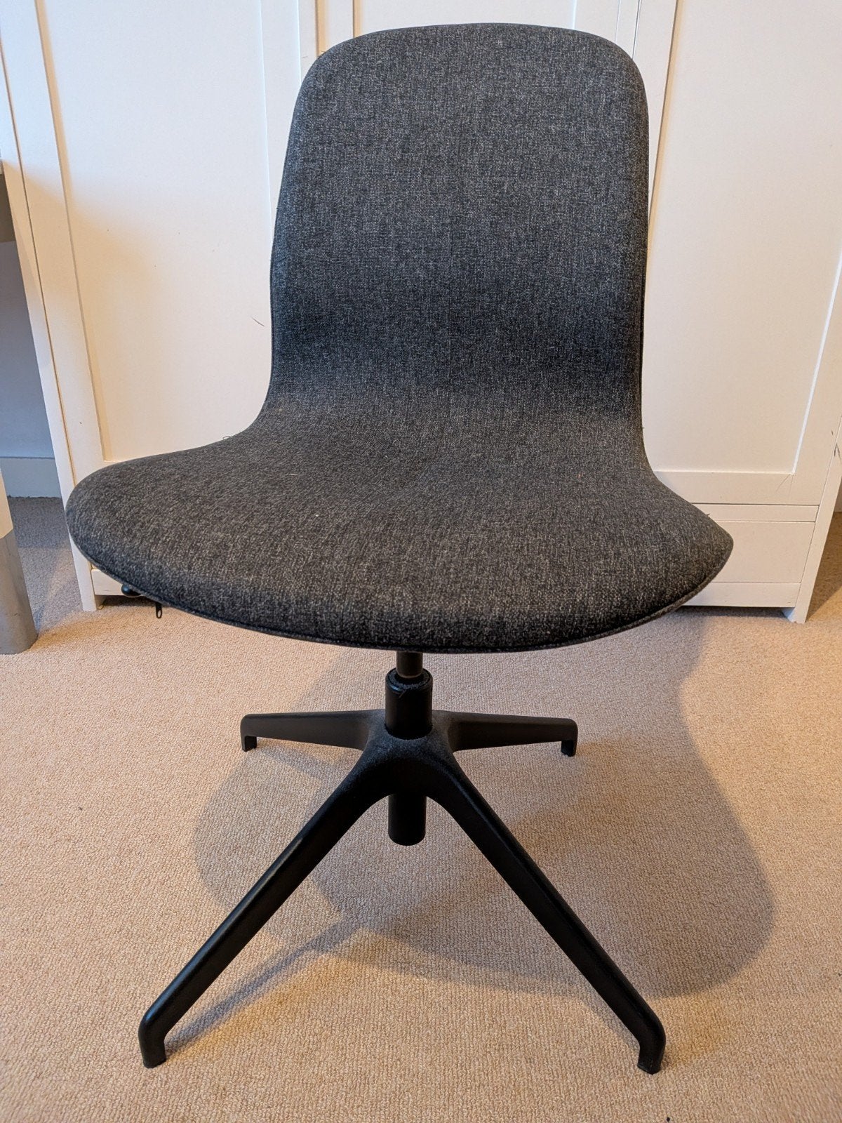 Ikea Langfjall bureaustoel , donkergrijs, Ophalen, Zo goed als nieuw, Metaal, Modern, Minimalistisch