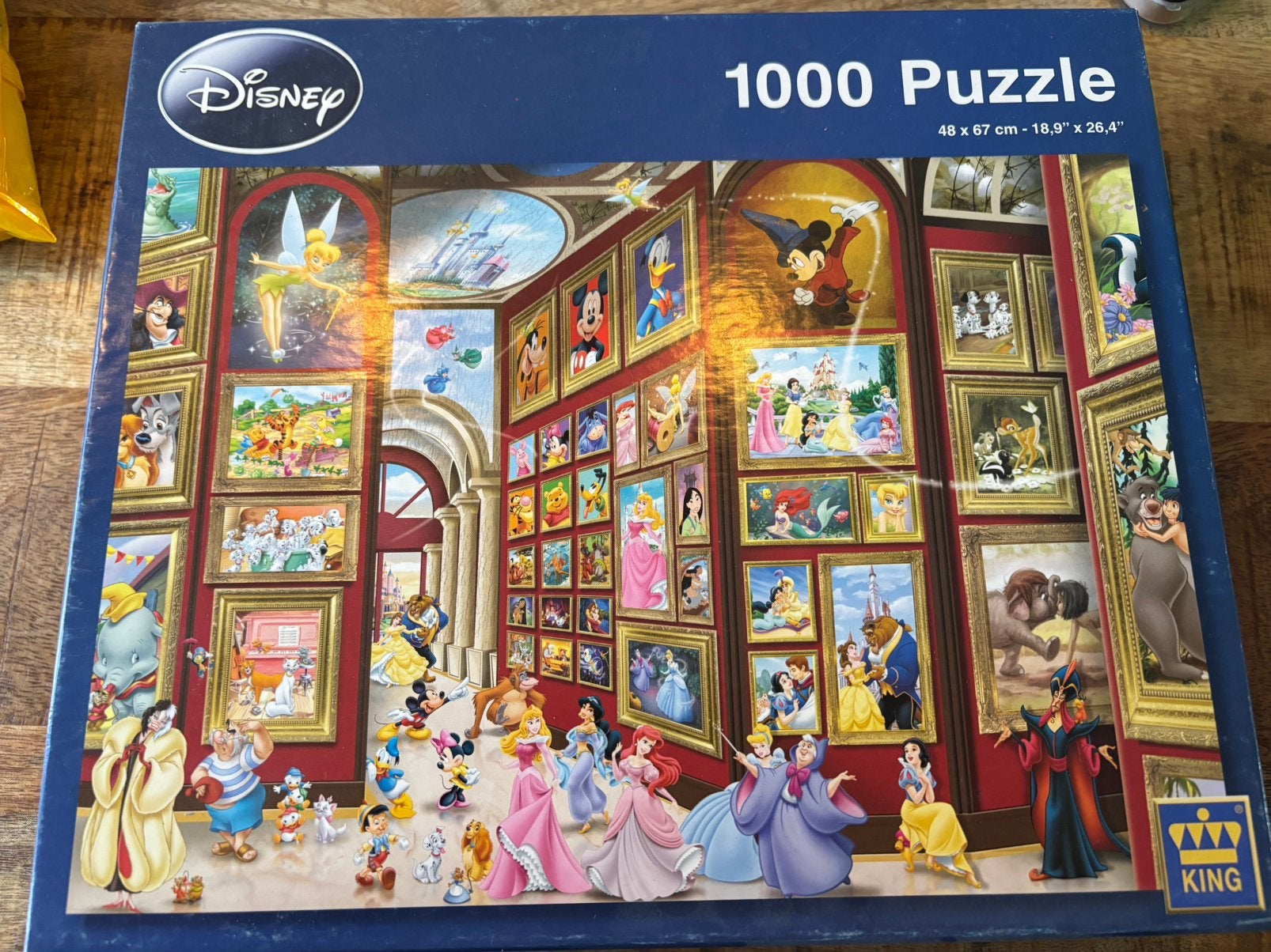 Disney Puzzel schilderijen 1000 stukjes, Ophalen, 500 t/m 1500 stukjes, Zo goed als nieuw, Legpuzzel