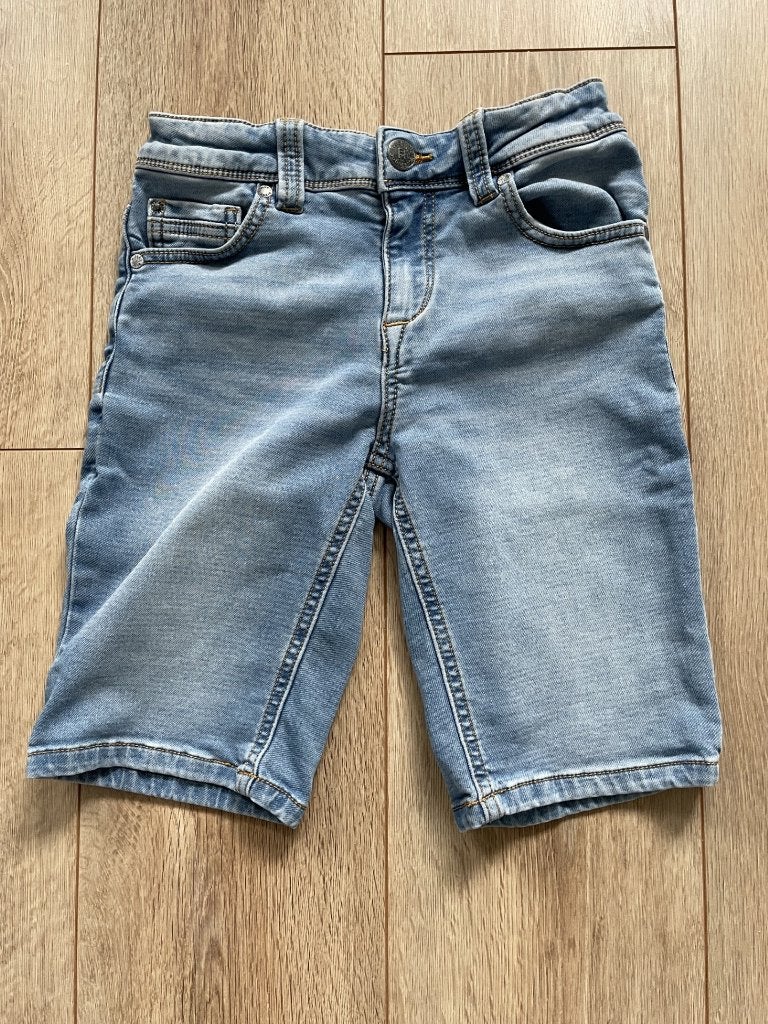 Blauwe korte spijkerbroek van Blue Ridge slimfit maat 140, Ophalen of Verzenden, Zo goed als nieuw, Jongen, Broek