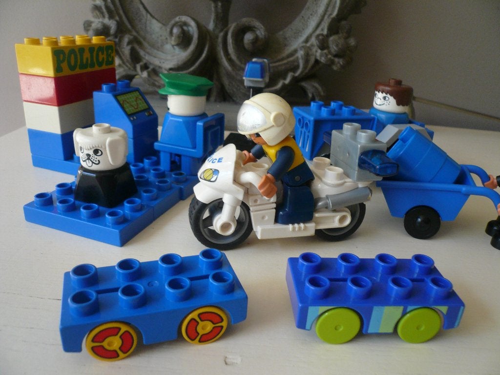 Duplo lego politie setje, Gebruikt, MOC (eigen creatie), Overige thema's, Ophalen of Verzenden