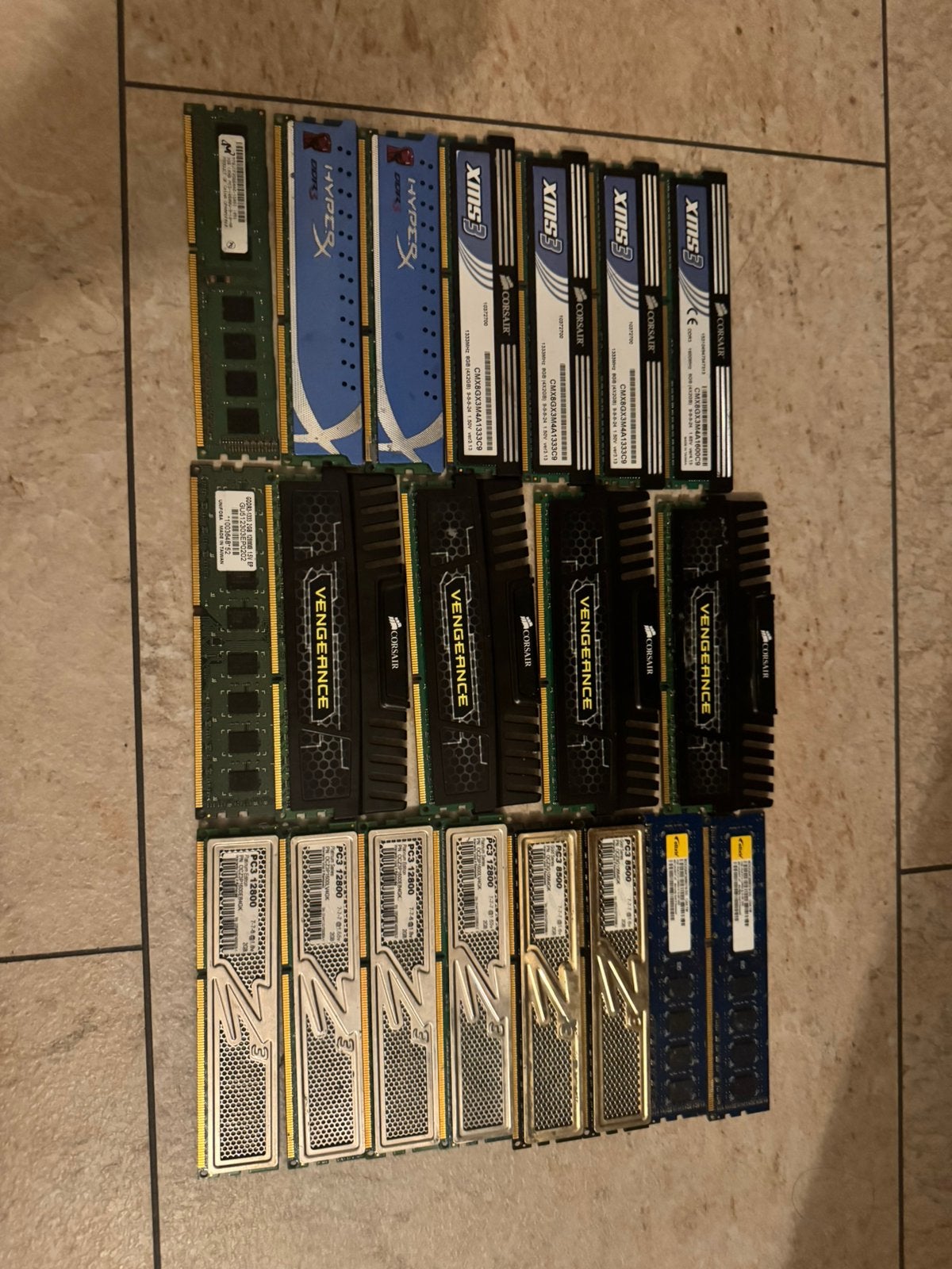 Partij ram geheugen, Computers en Software, Ophalen of Verzenden, Gebruikt, DDR3, Desktop