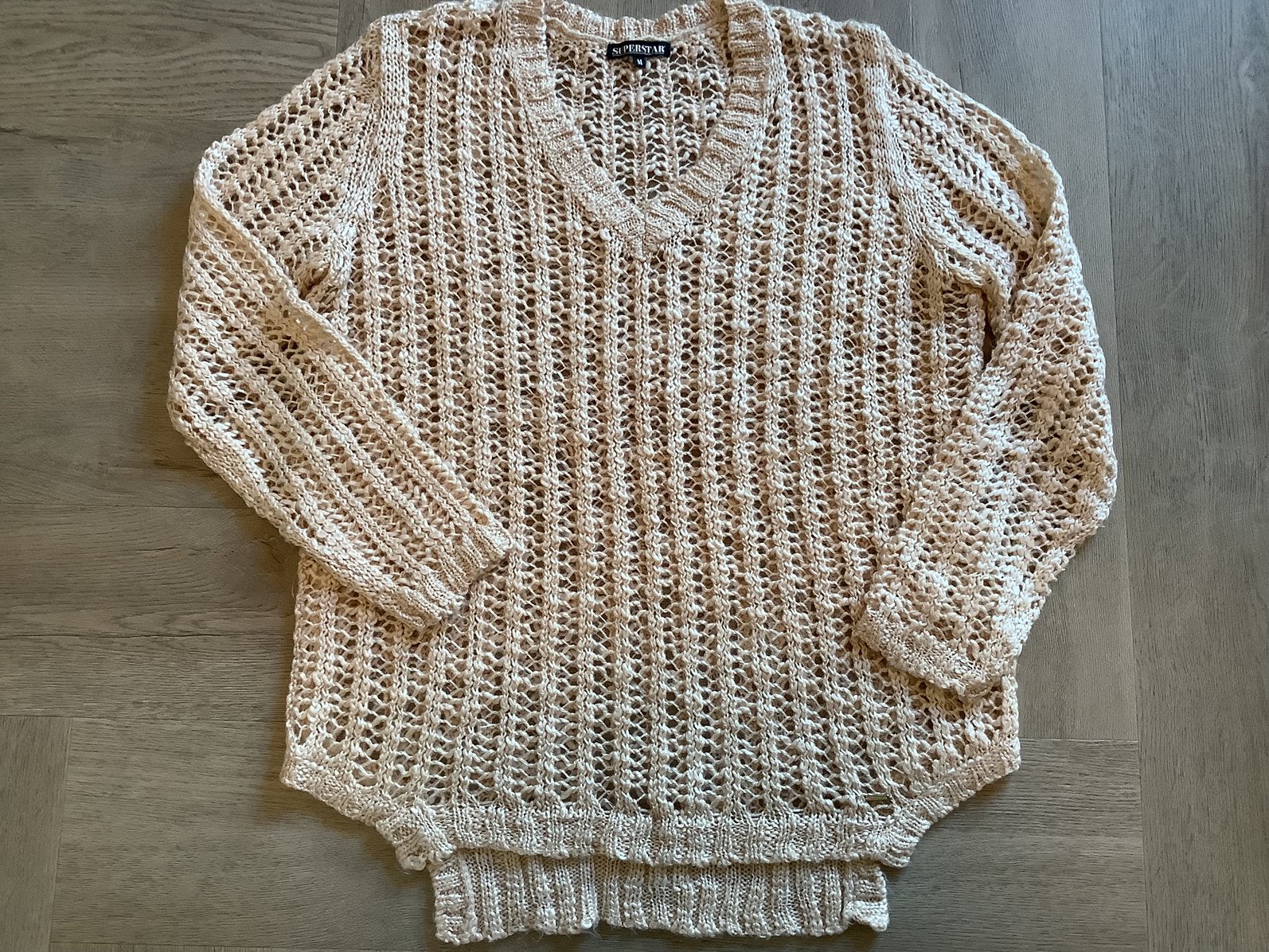 Leuke haak trui van super star mooie zalm kleur mt M  ZGAN, Kleding | Dames, Verzenden, Nieuw, Maat 38/40 (M), Roze