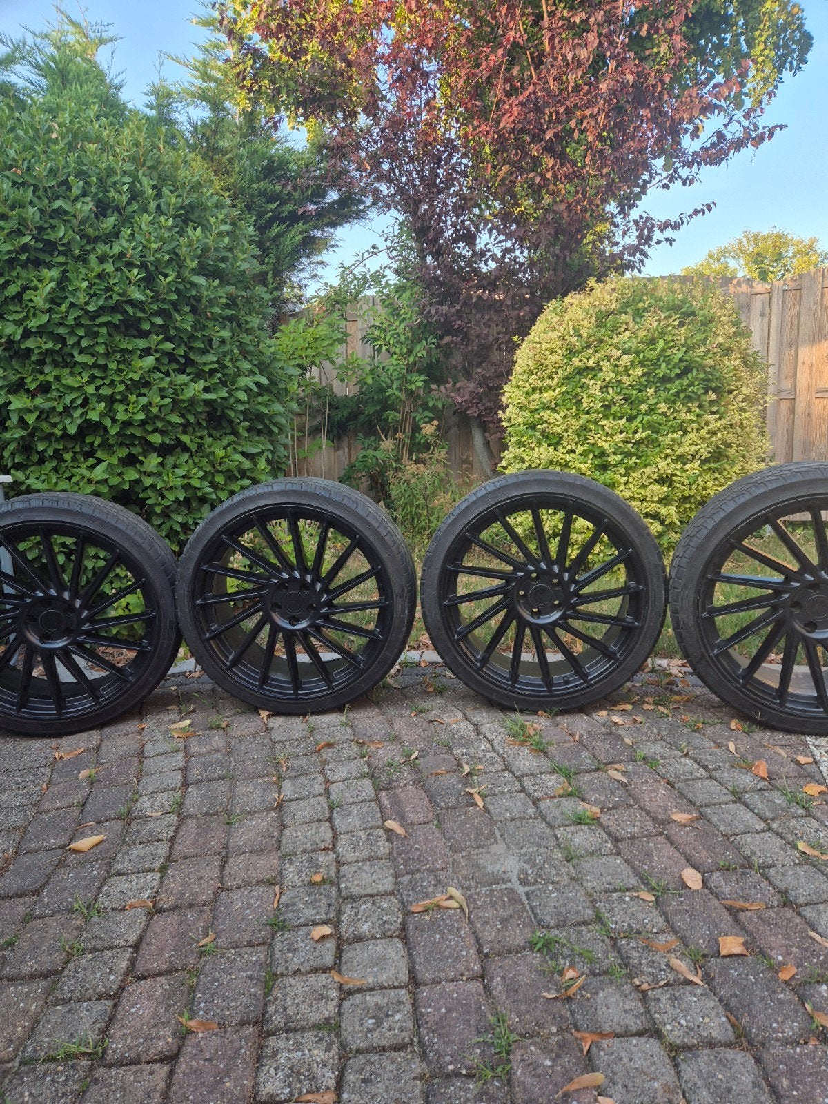 Zwarte 22 inch velgen - Keskin KT17, Ophalen, Gebruikt, Velg(en), Overige maten
