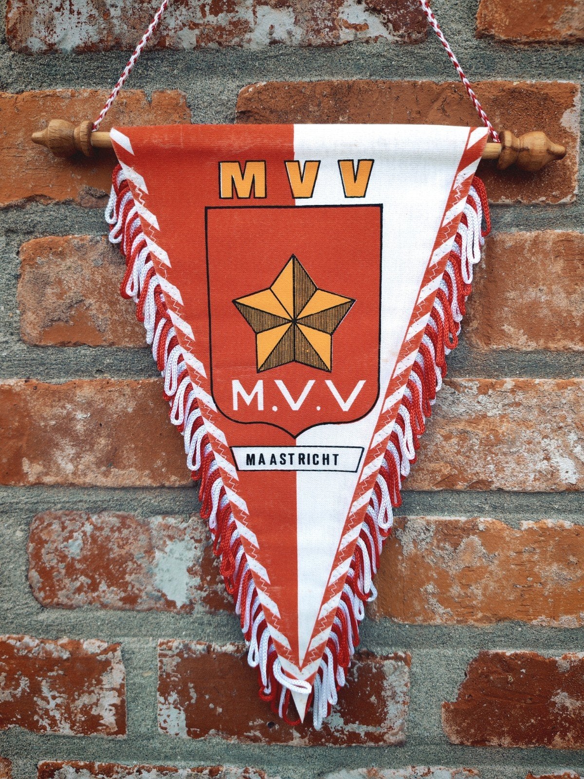 1980s MVV Maastricht vintage vaan vaantje, Ophalen of Verzenden