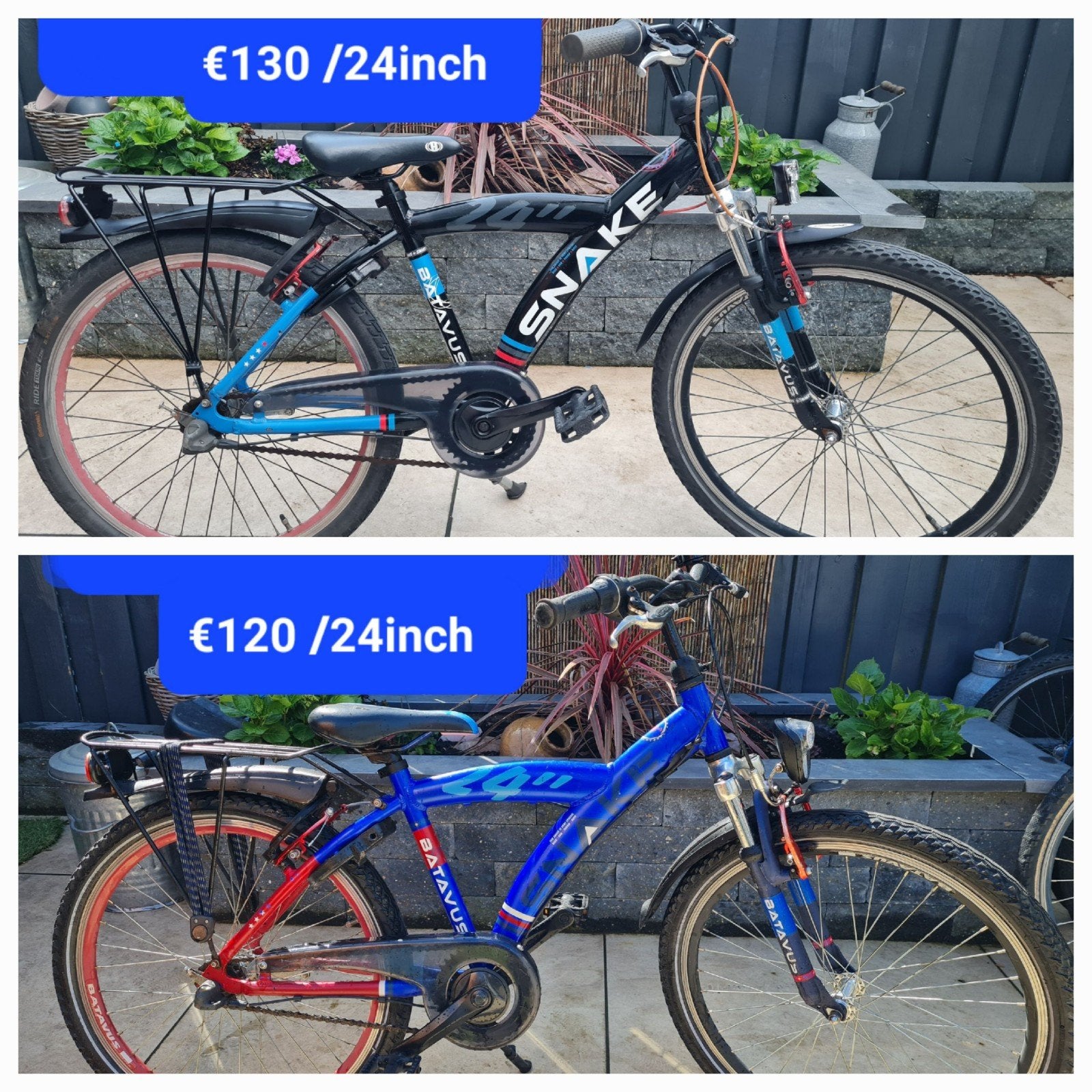 Batavus snake 24inch | Jongensfiets | Kinderfiets | Stoere, Terugtraprem, Versnellingen, Ophalen of Verzenden, Batavus snake
