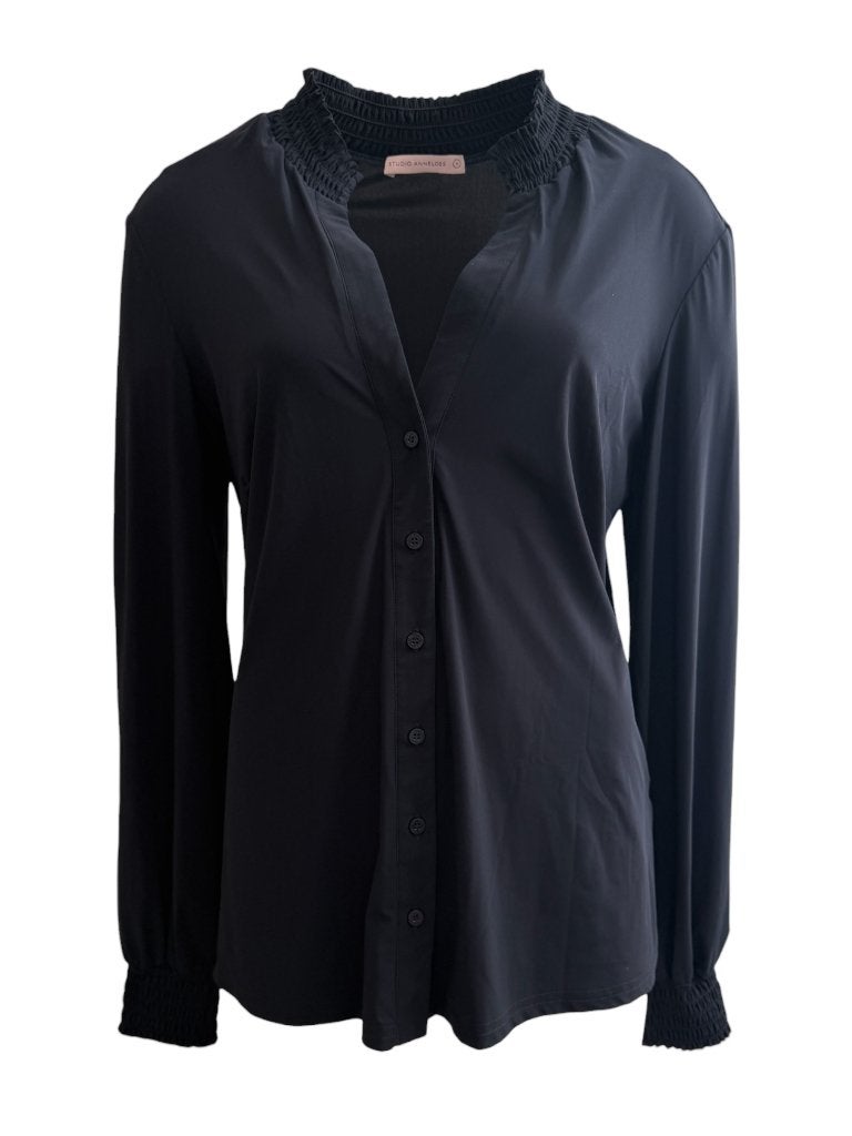 Studio Anneloes blouse M (Fiene Smoq), Blauw, Ophalen of Verzenden, Zo goed als nieuw