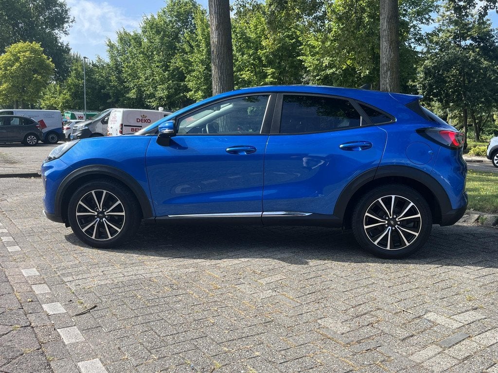 Ford Puma 1.0 EcoBoost Hybrid Titanium Panoramadak, Voorwielaandrijving, Euro 6, Blauw, Origineel Nederlands
