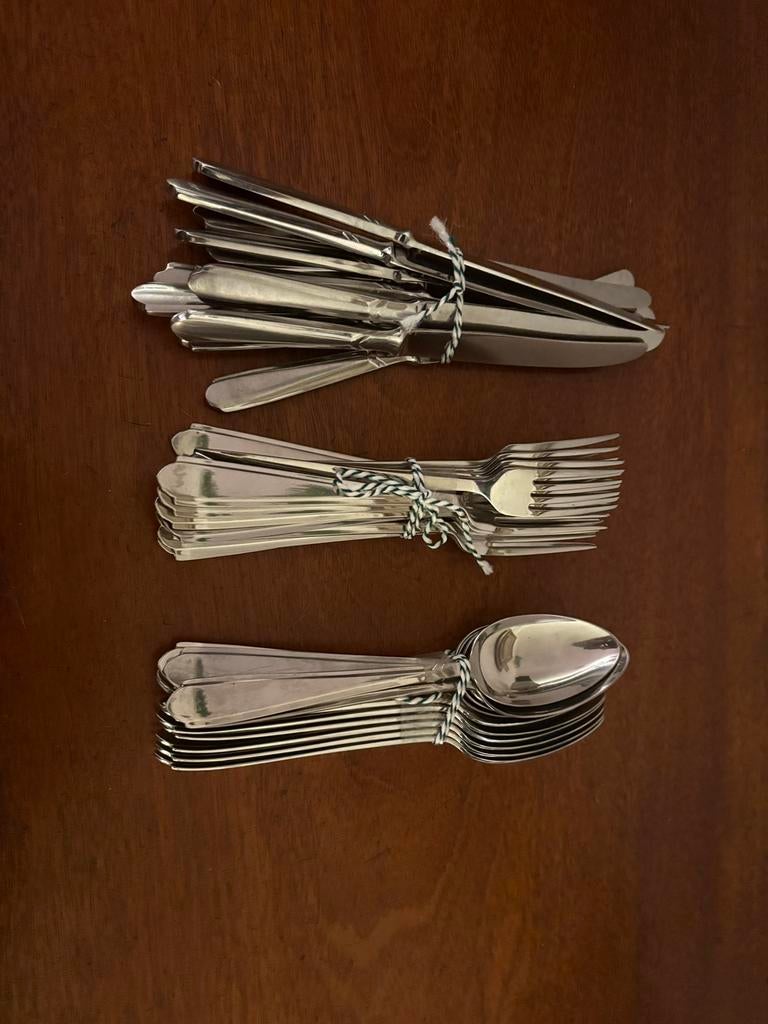 GERO 573 stropdas diner bestek 12 personen, Antiek en Kunst, Ophalen of Verzenden