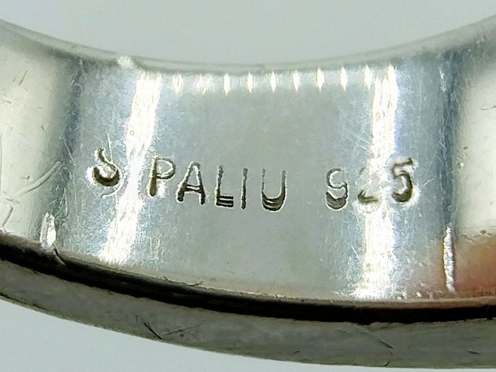 Zilveren unisex ring, Joachim S'Paliu, Spanje, 17 mm, Gebruikt, Info@zilverwebsite.nl, Verzenden, 17 tot 18