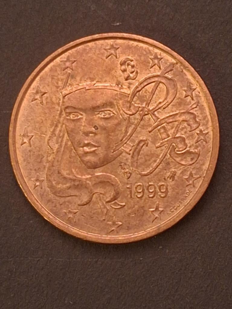 Zeldzame Franse 5 eurocent munt 1999 - Marianne, Ophalen of Verzenden, Frankrijk, 5 cent, Losse munt