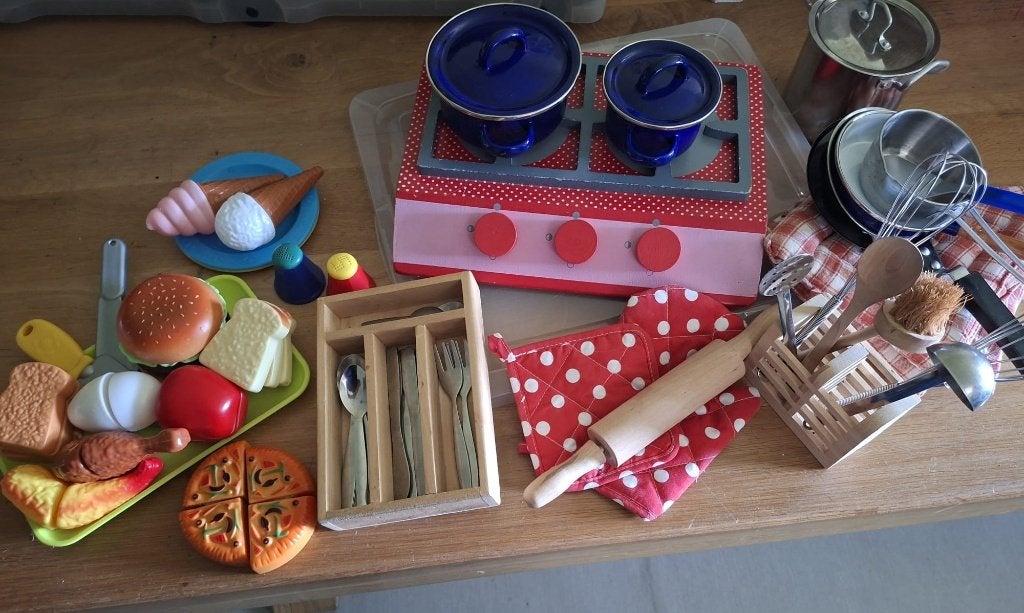 Speelgoed keuken, Ophalen of Verzenden, Gebruikt, Overige materialen, Speelkeuken
