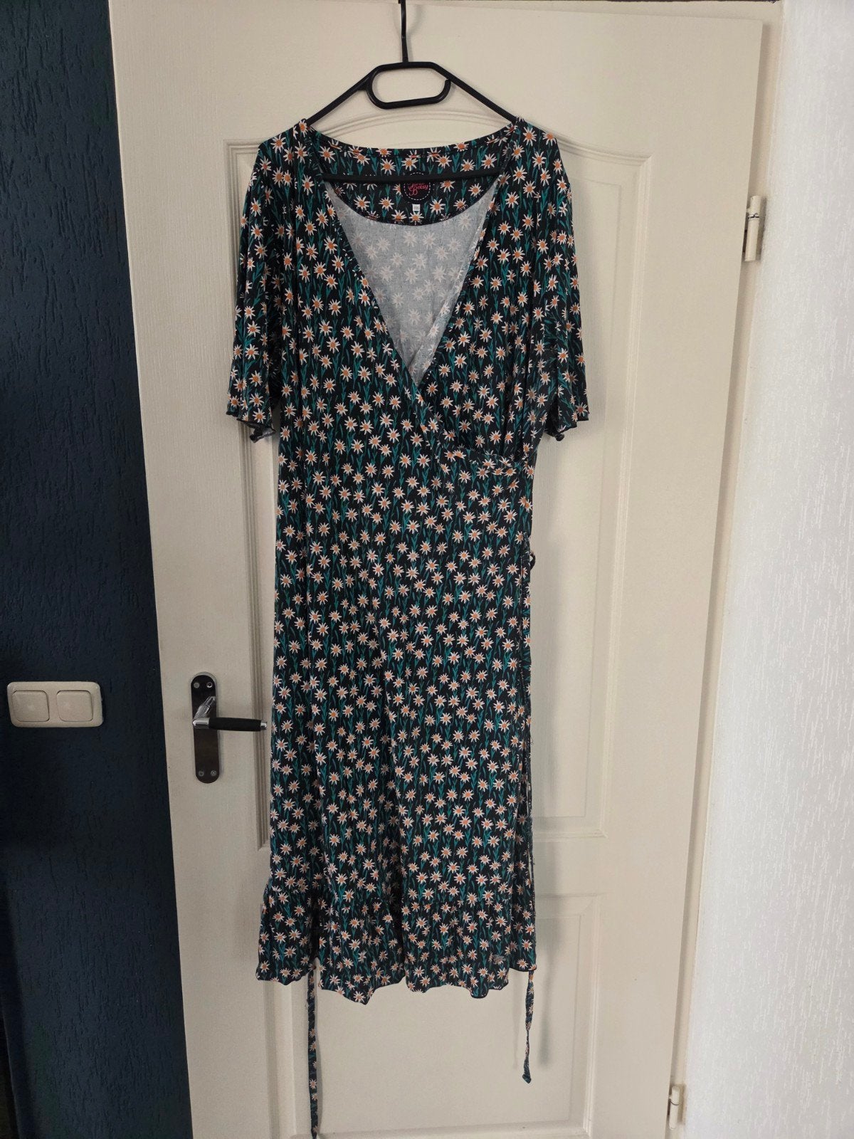 Tante Betsy Hippie Dress Midi Edelweiss Black (SS2020) 3XL, Tante Betsy, Verzenden, Zwart, Maat 46/48 (XL) of groter