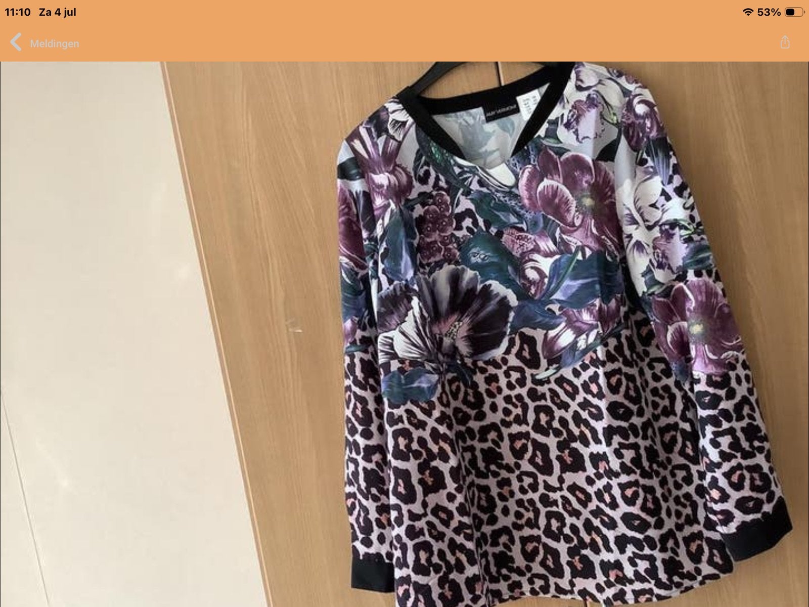 Nieuwe Amy Vermont blouse met bloemen- en dierenprint, Maat 38/40 (M), Meerkleurig, Nieuw, Ophalen of Verzenden