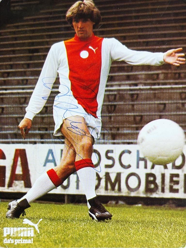Spelerskaart Ruud Krol - AFC Ajax Amsterdam, Verzamelen, Sportartikelen en Voetbal, Ophalen of Verzenden, Zo goed als nieuw, Ajax