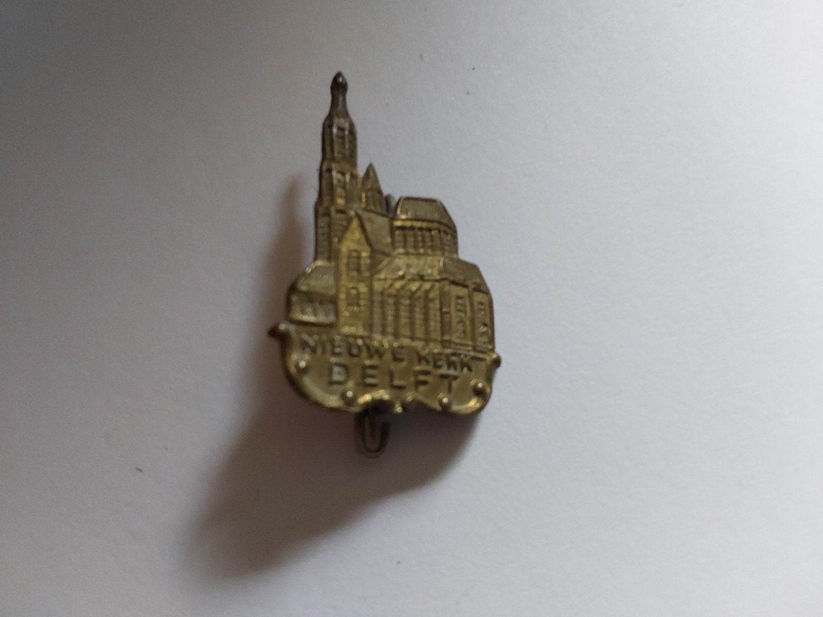 nieuwe kerk Delft speldje, Ophalen of Verzenden, Zuid-Holland
