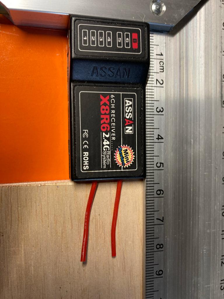 Assan X8R6 2.4G 6-kanaals ontvanger voor RC-modellen, Ophalen of Verzenden, Gebruikt