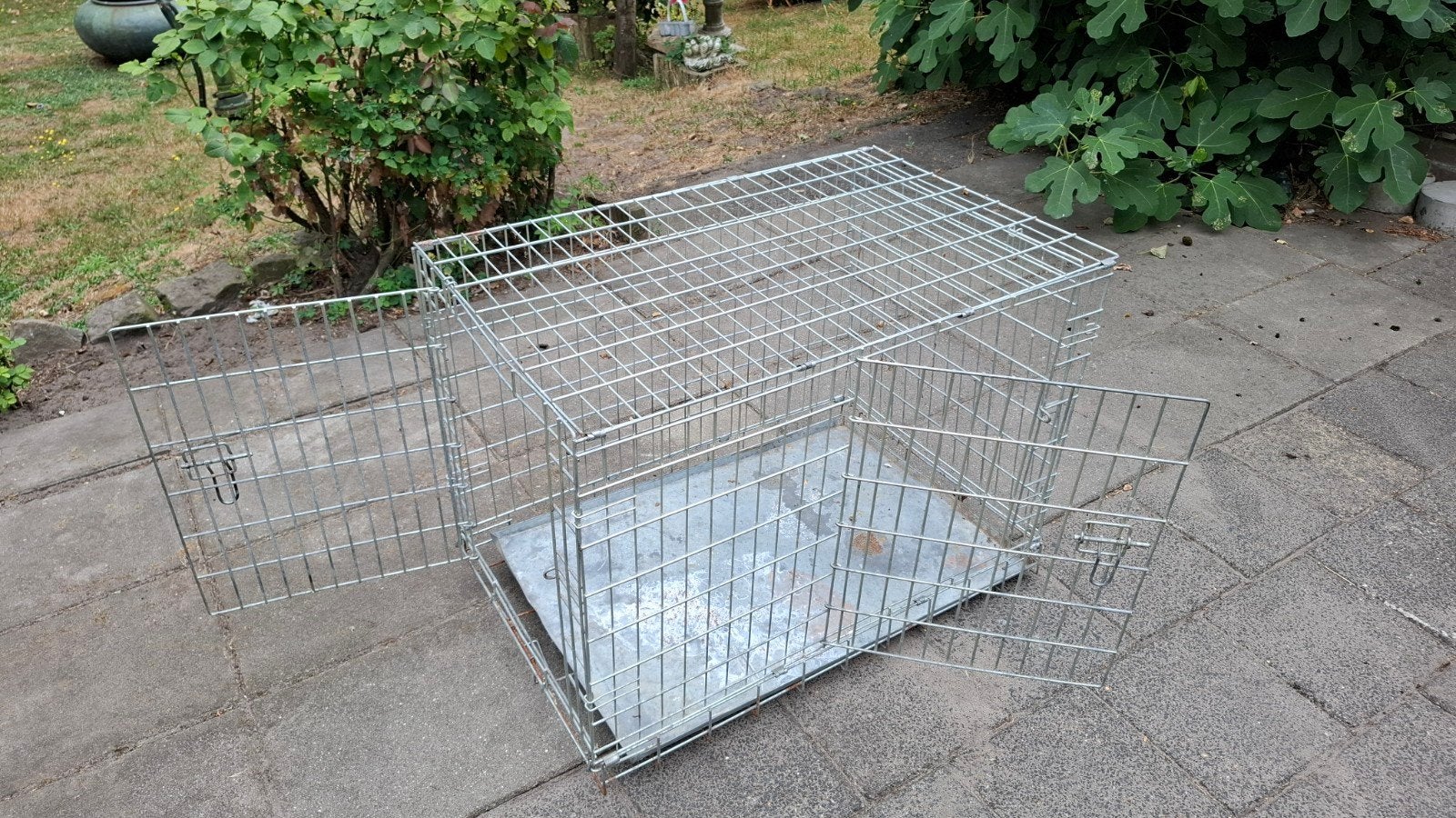 Metalen hondenbench voor middelgrote hond, Ophalen, Gebruikt