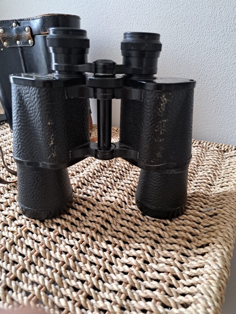 ZOMZ Sovjet verrekijker 7x50 USSR met originele koker, Ophalen, Gebruikt, Porro (met knik), 20x of meer