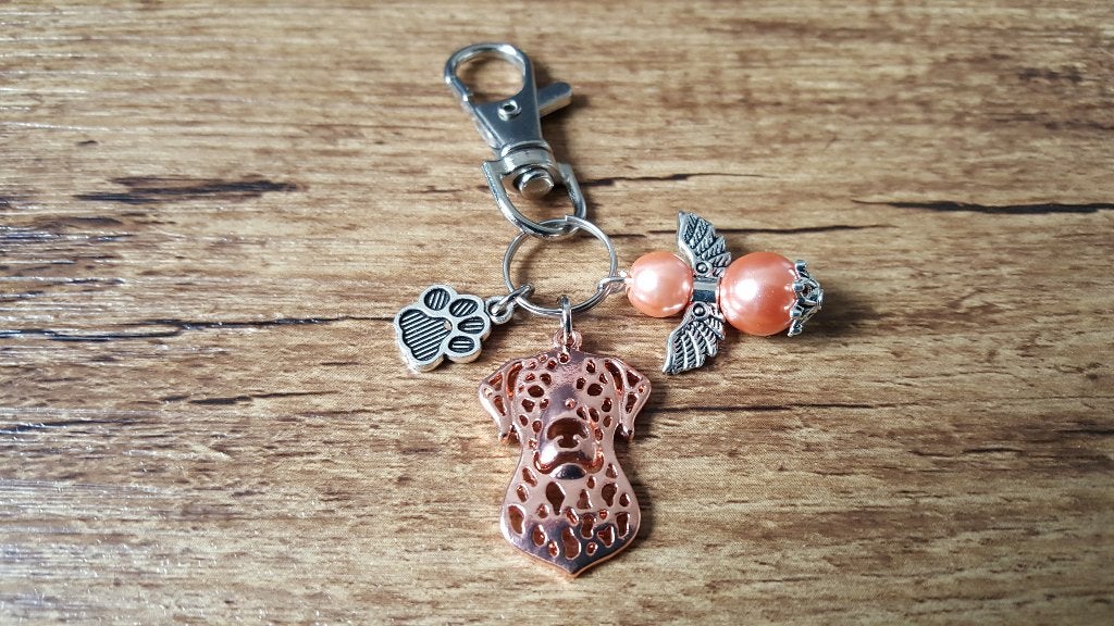 (Tas/Sleutel) Hanger Dalmatiër met beschermengeltje, Verzenden, Nieuw, Hanger