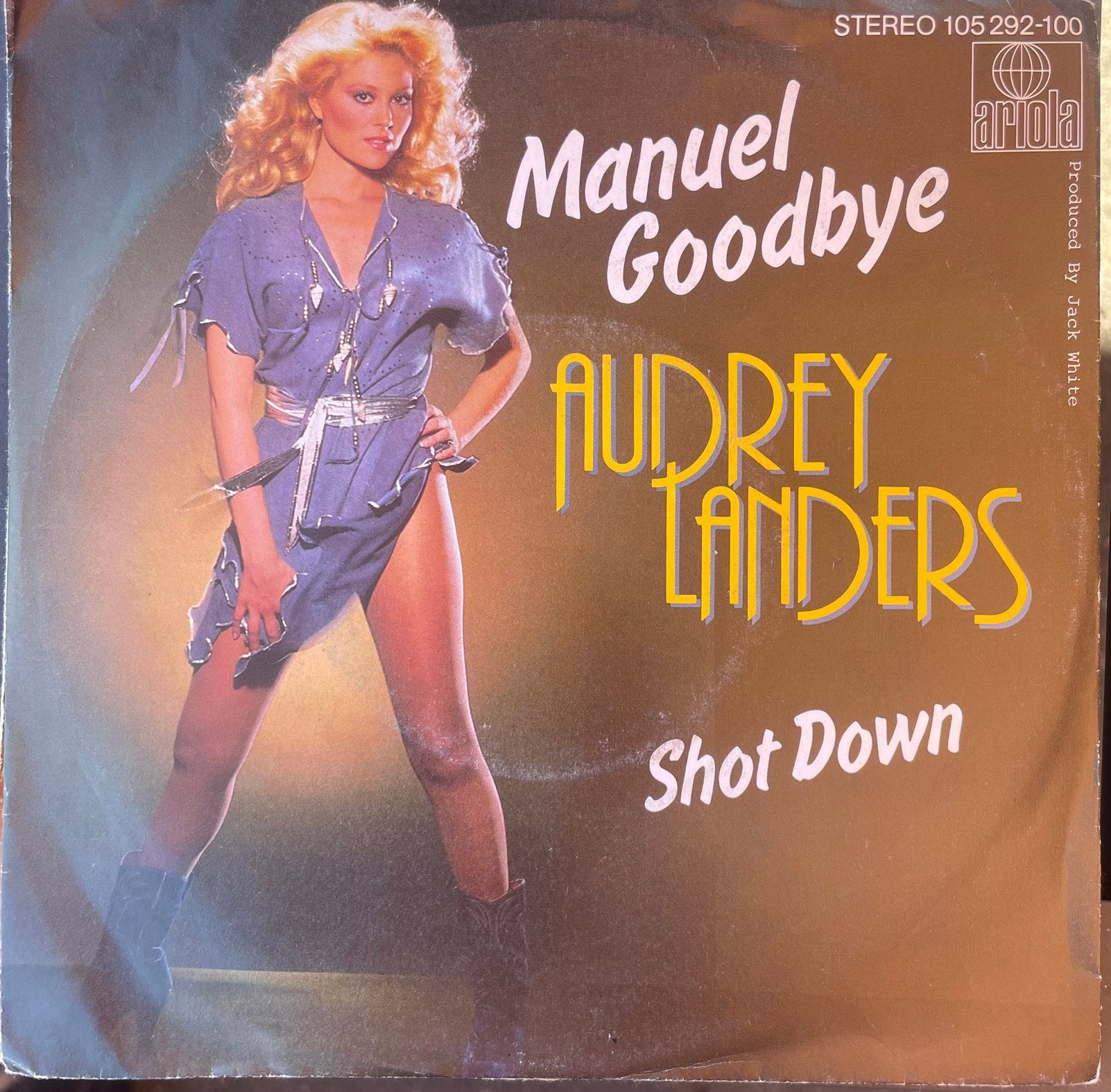 Audrey landers - manuel goodbye, Cd's en Dvd's, Vinyl | Nederlandstalig, Verzenden, Zo goed als nieuw, Overige formaten, Levenslied of Smartlap