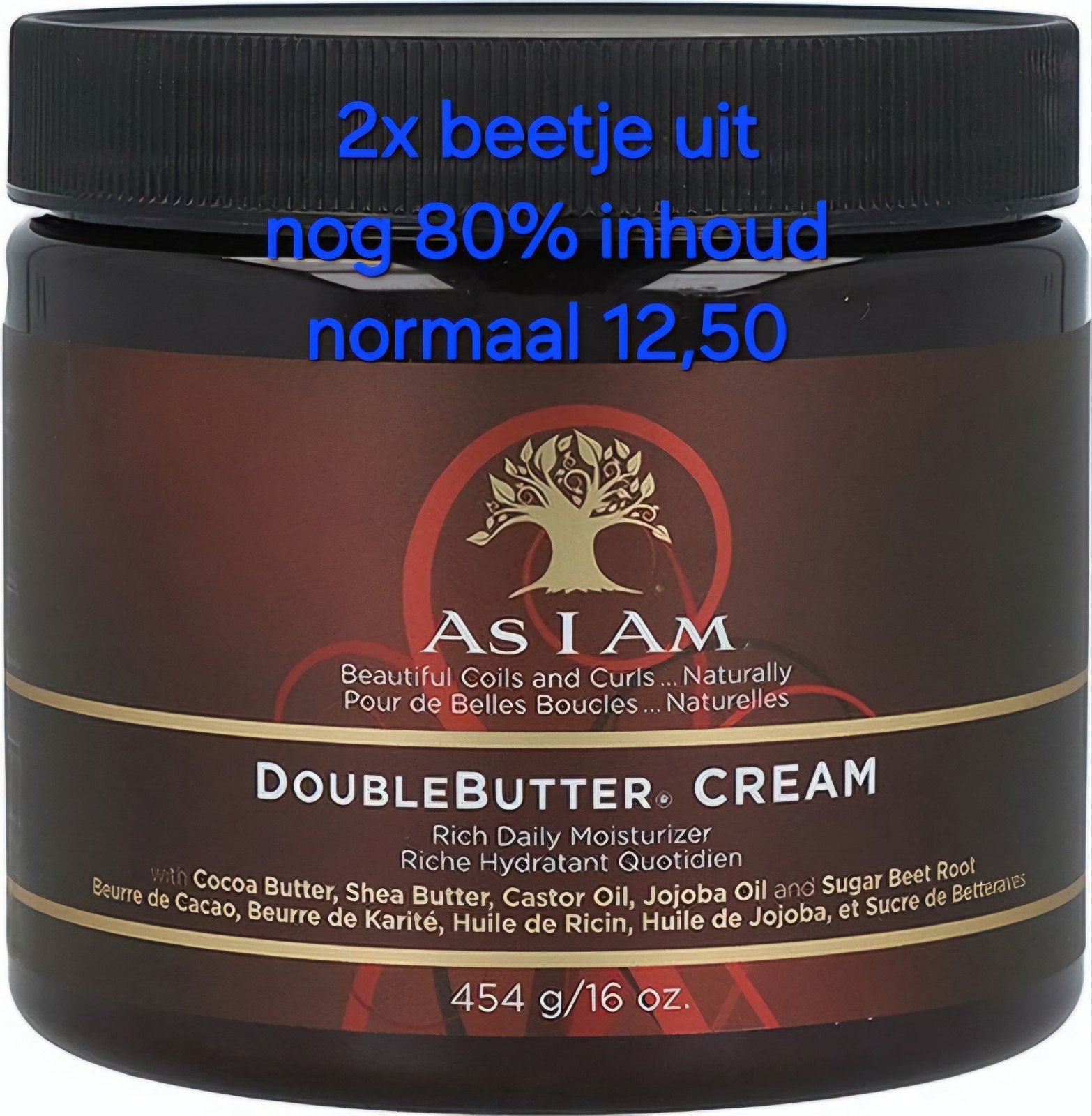 As I Am DoubleButter Cream - 80% inhoud, Ophalen of Verzenden