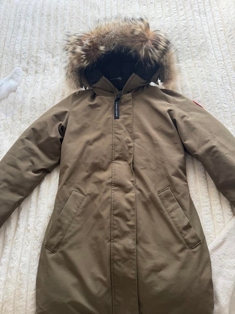 Canada Goose jas, Ophalen of Verzenden, Zo goed als nieuw, Maat 34 (XS) of kleiner, Groen