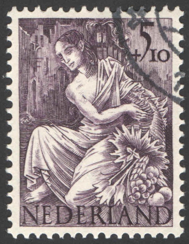 Nederland NVPH nr 451 gestempeld, Postzegels en Munten, Ophalen of Verzenden, Na 1940, Gestempeld